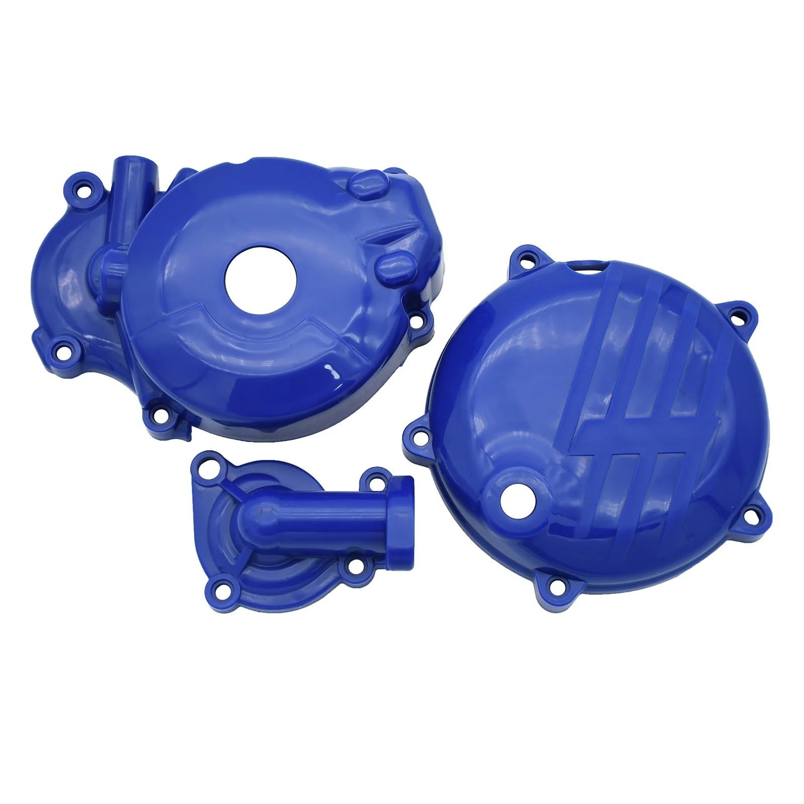 Motorrad Motor Abdeckung Für Zongshen NC250 NC450 Für KAYO T4 K4 T6 K6 Motorrad Kunststoff Kupplung Schutz Zündung Schutz Motor Schutz Wasserpumpe Abdeckung Motorstatorabdeckung(B-Blue) von XEXJHQQ