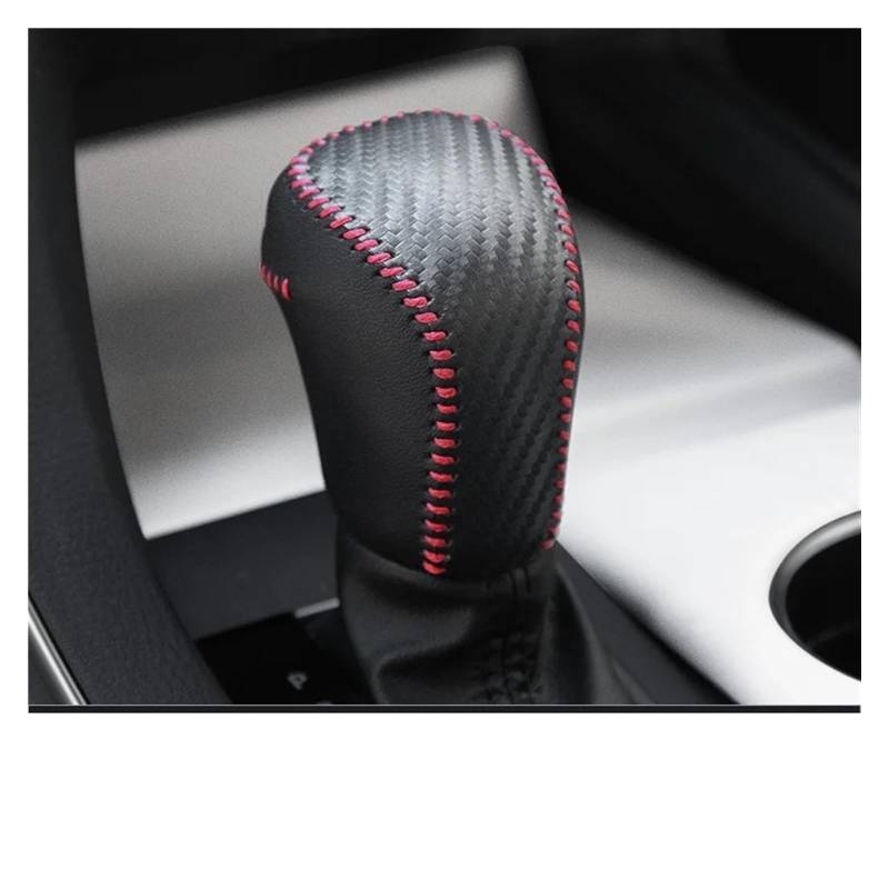 Schaltknauf Kappe Für Toyota Für Camry 2018 2019 2020 2021 2022 2023 Auto Shift Griff Glovesr Fall Shift Anti-Slip Grip Hülse Schaltknaufkopf Automatik(Carbon Fiber Pattern) von XEXJHQQ