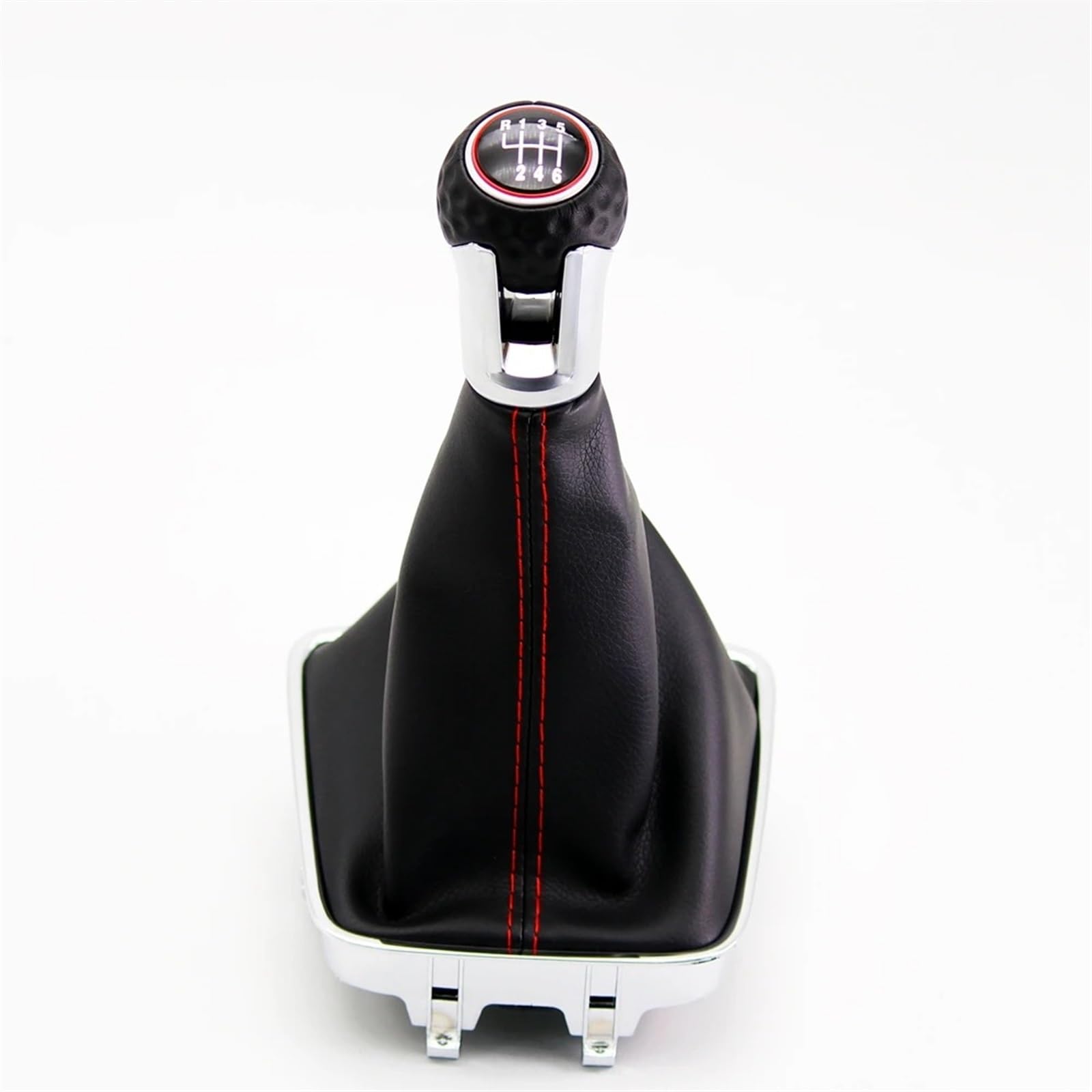 Schaltknauf Kappe Für VW Für Golf Für Plus 2005 2006 2007 2008 2009 2010 2011 2012 2013 2014 Auto-Styling 5/6 Gang Auto Schalthebel Schaltknauf Ledermanschette Schaltknaufkopf Automatik(6 speedD) von XEXJHQQ