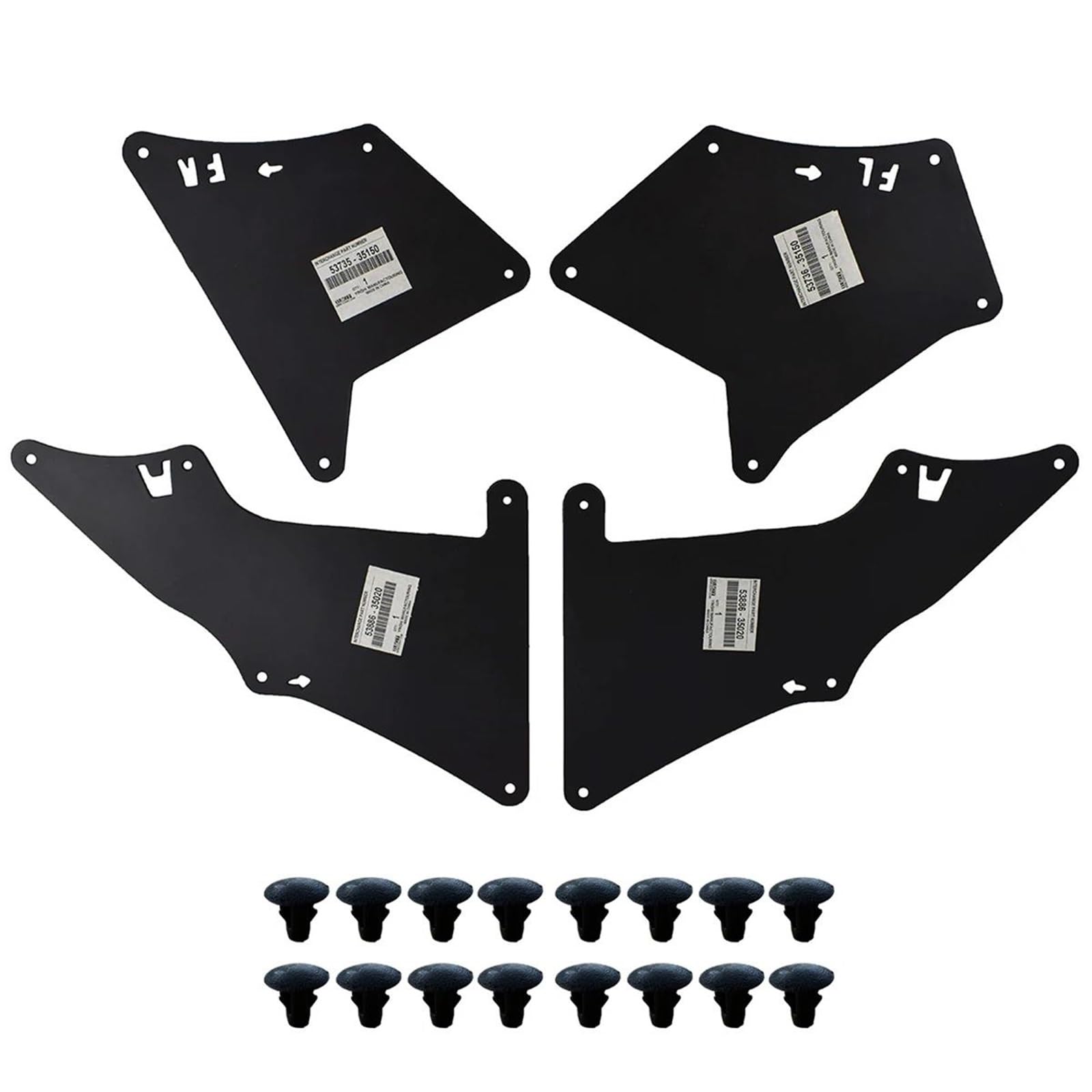 Für Land Cruiser Prado J120 J150 FJ Cruiser Vorne Und Hinten Kotflügel Auto Kotflügel Schmutzfänger Schutz Splash Flap Kotflügel Auto Zubehör von XFCAO