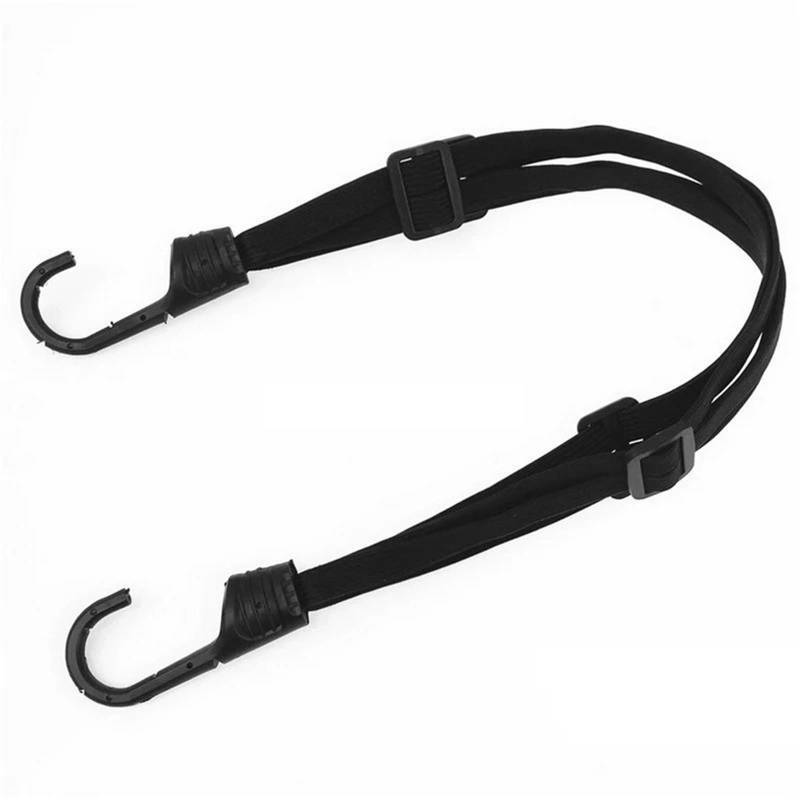 Gepäckträger 60/90CM Motorrad Helm Riemen Haken Gepäck Einziehbare Elastische Seil Fest Strap Motos Helm Gepäck Net Motorrad-Hintersitzhalterung(60cm) von XFYESL