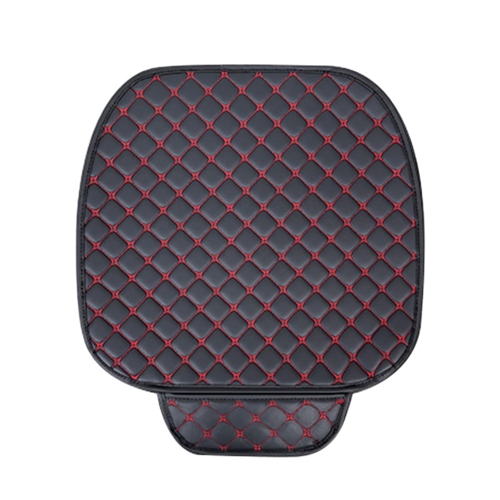 XFYESL Auto Sitzbezug Universal-Autositzbezüge Pu-Leder Autositzschutz Vier Jahreszeiten Autositzkissen Stuhl Teppichpolster Autozubehör Autositzschoner(Red Front 1pc) von XFYESL