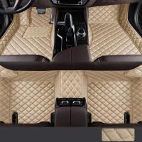 Custom Auto Fußmatten für KIA Sorento (5-Sitze) 2015-2023 Leder Wasserdicht und rutschfest Beige von XGIXG