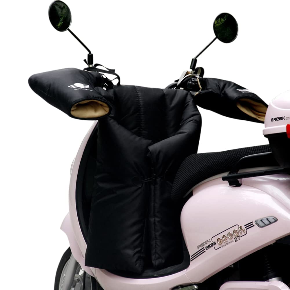 Beinschutzdecke Motorrad Winter Wetterschutz mit Handschuhe Beinschutz Beideseitig Beinabdeckung Winddicht Beinschutz Wasserdicht Universal Motorradplane Motorroller Beinschutzdecke Rollerfahrer von XGOPTS