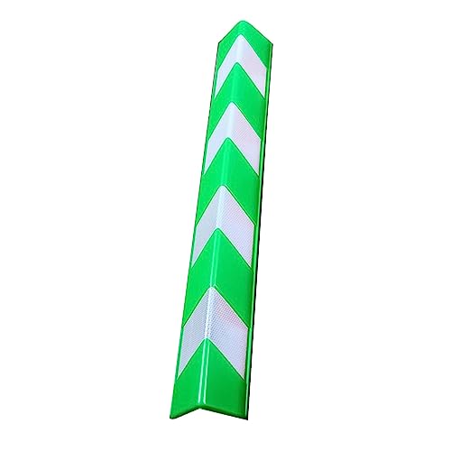 Parkplatzschutz, Schaumstoff-Eckenschutz, L-förmiger EVA-Schaumstoff-Streifen-Eckenschutz, hohe Zähigkeit, reflektierender Boden-Garagenschutz, Wand-Eckenschutz, 0,6 cm dick (Farbe: Grün, Größe: 20 (F von XGXGX