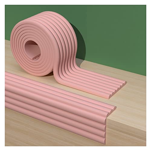 Parkplatzschutz, Schaumstoff-Eckenschutz, Schwammkanten-Antikollisions-Eckenschutz for Lagerhallen, Fensterbänke in Werkstätten, 0,8 cm dicke Wand-Ecken-Weichtasche,(Pink,2m-1pcs) von XGXGX