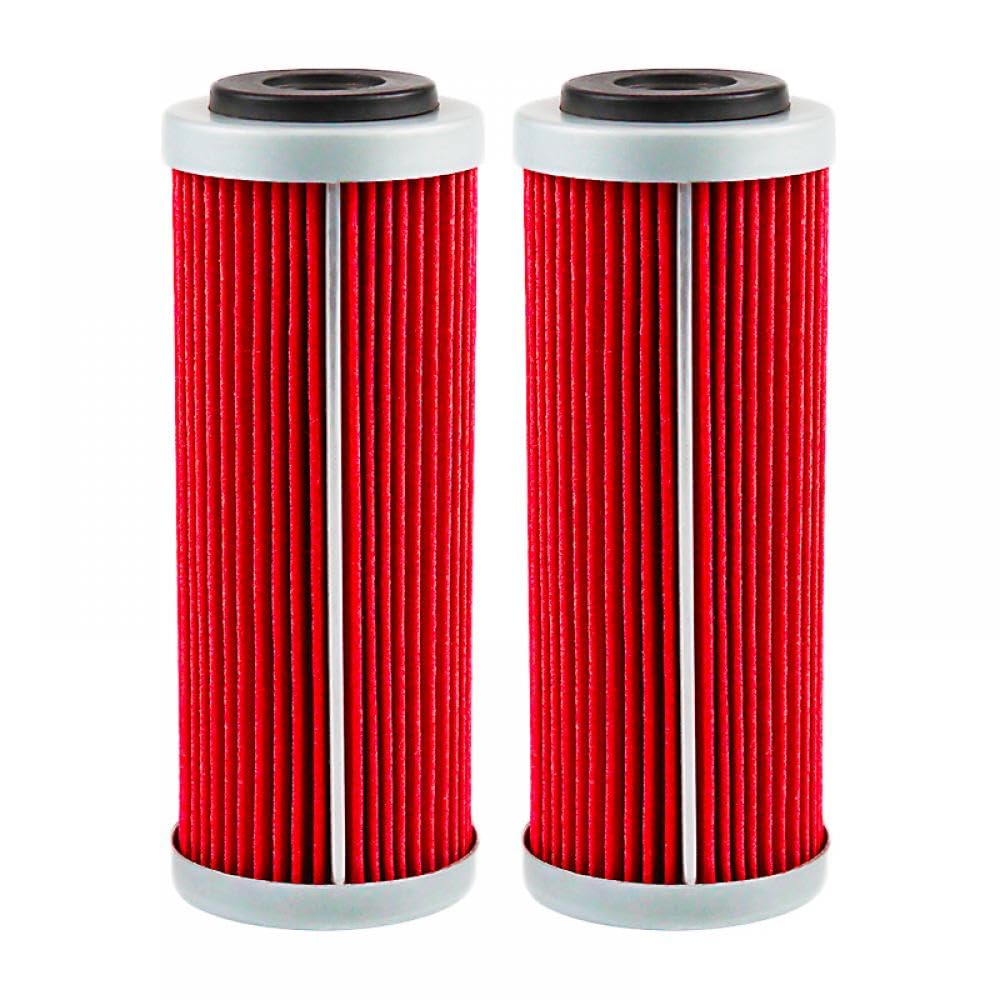 Motorrad-Ölfilter, kompatibel mit KT-M-Modellen Exc Xcf W Exc F 250 500 Sxf Exc Xcf Freeride 350 505 530 Xcw Exc R 400 Smr Sxs Xcwr 450(2PCS-RED) von XGdEKA