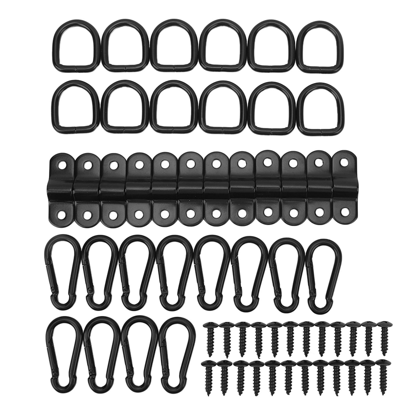 12er-Pack Hochfeste D-Ringe-Zurranker mit Zurrringen für Sichere LKW-Ladefläche, Ideal für Anhänger, LKWs und Lastankeranwendungen von XHIKOWAT