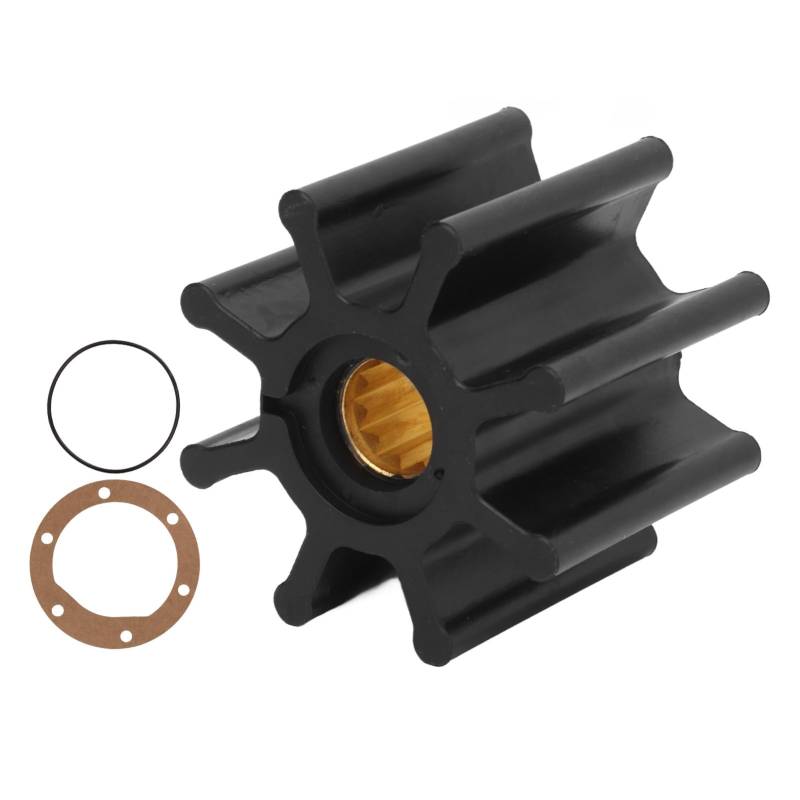 8-Blatt-Marine-Impeller, Außenbord-Wartungs-Bootsmotor-Wasserpumpen-Impeller 500106GT, Ersetzt Johnson-Pumpe von XHIKOWAT