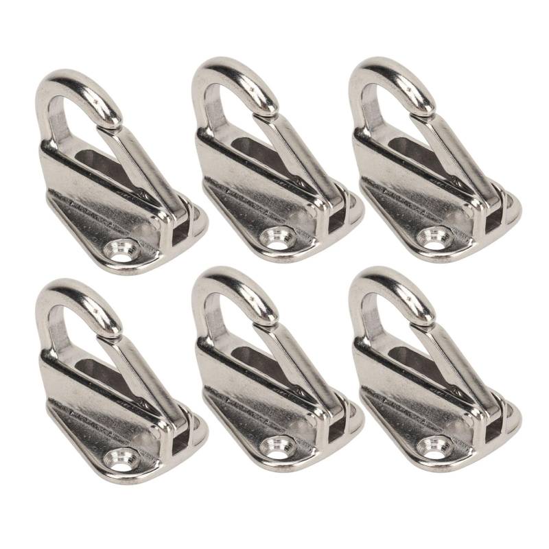 Heavy Duty Hook Marine Spring Snap 6PCS Premium 316 Edelstahlstahlstahlbügel für Bootsschiffe und Hausgebrauch Universelles Produkt von XHIKOWAT