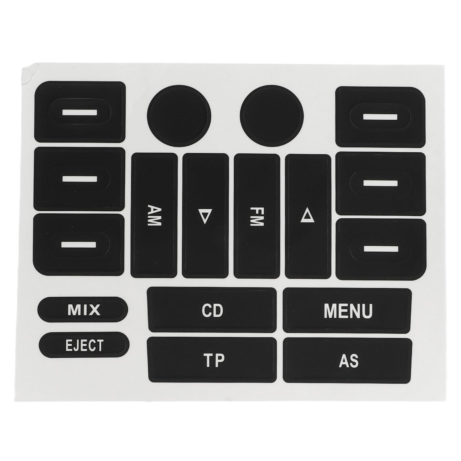 XHIKOWAT Auto-Innenknopf-Reparatur-Aufkleber-Set, Türschloss- und Radioknopf-Aufkleber, Fensterschalter-Aufkleber für Mk5 1K B6 von XHIKOWAT