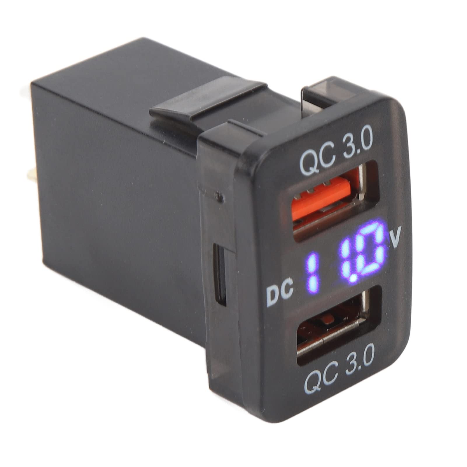 XHIKOWAT Auto-Ladebuchse, Auto-Netzteil, Dual-USB-Anschluss, Ladebuchse, Auto-Steckdose, Auto-Steckdose, USB-Anschluss, Ladebuchse, USB-Ladeanschluss, Dual-Qc3.0-USB-Ladesocke (1,3 x 0,88 von XHIKOWAT