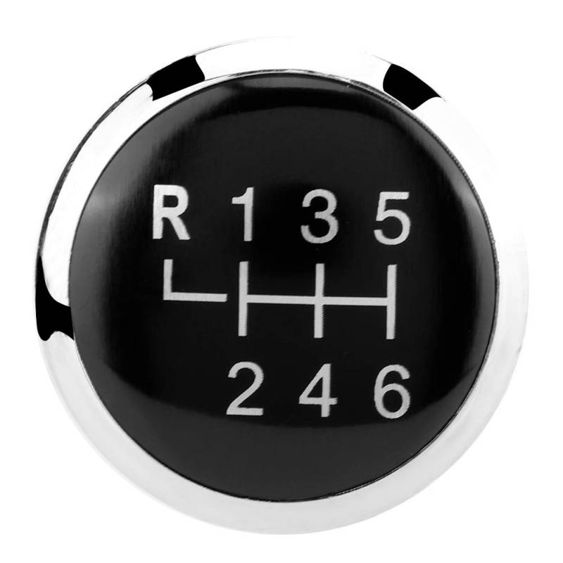 XHIKOWAT Auto-Schaltknauf-Abdeckung, 6-Gang-Tick-Emblem, Abzeichen, Kappenverkleidung, Kompatibel mit T5 T5.1 GP 2003 Bis 2011 von XHIKOWAT
