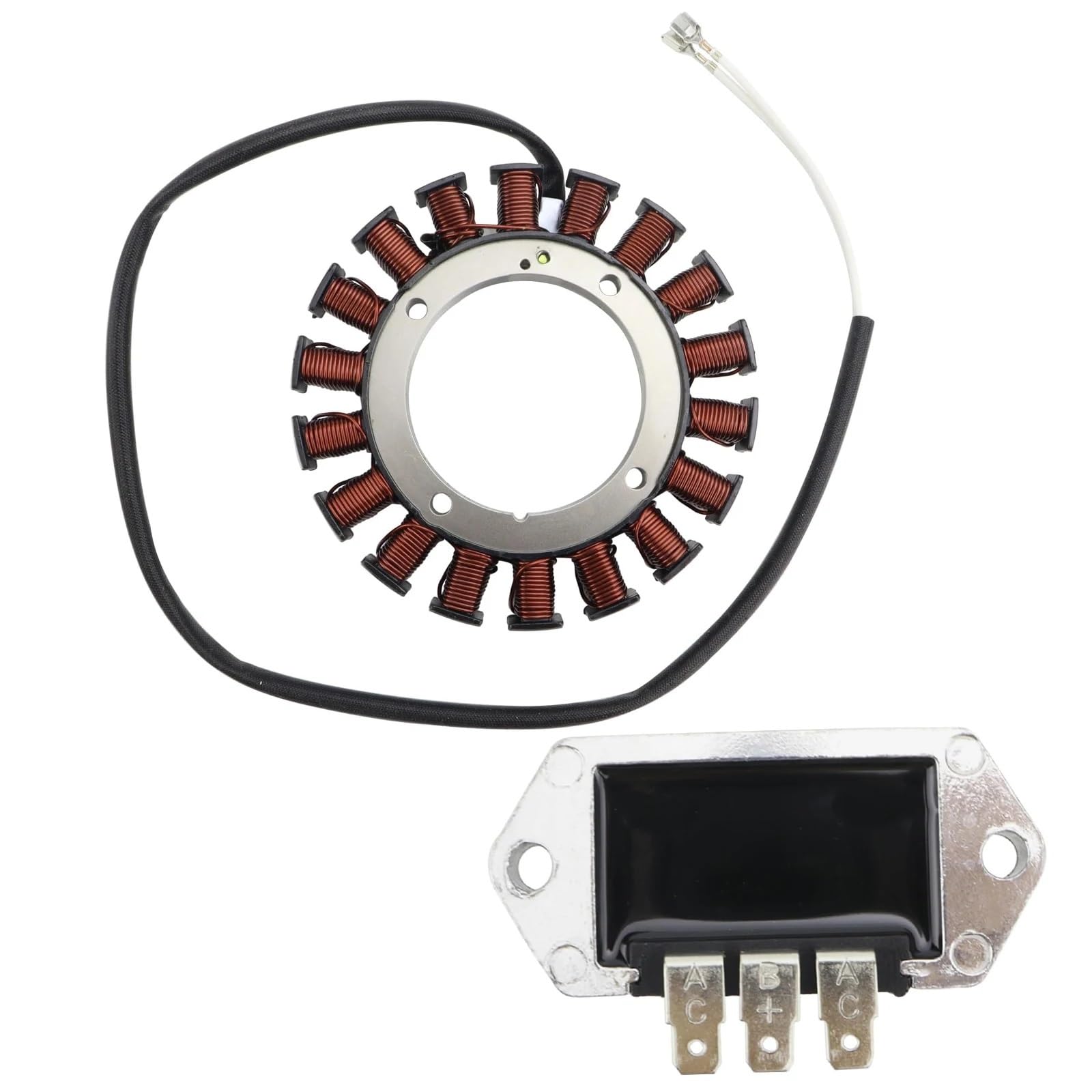 Lichtmaschine Stator Für Kohler CH11-CH15 CH18-CH25 CH25S CV11-CV15 CV18-CV22 237878S 54-755-09-S 15/20Amp Magneto Stator Spannungsreglergleichrichter Stator Coil Motorrad Zündspule von XIANGJIN