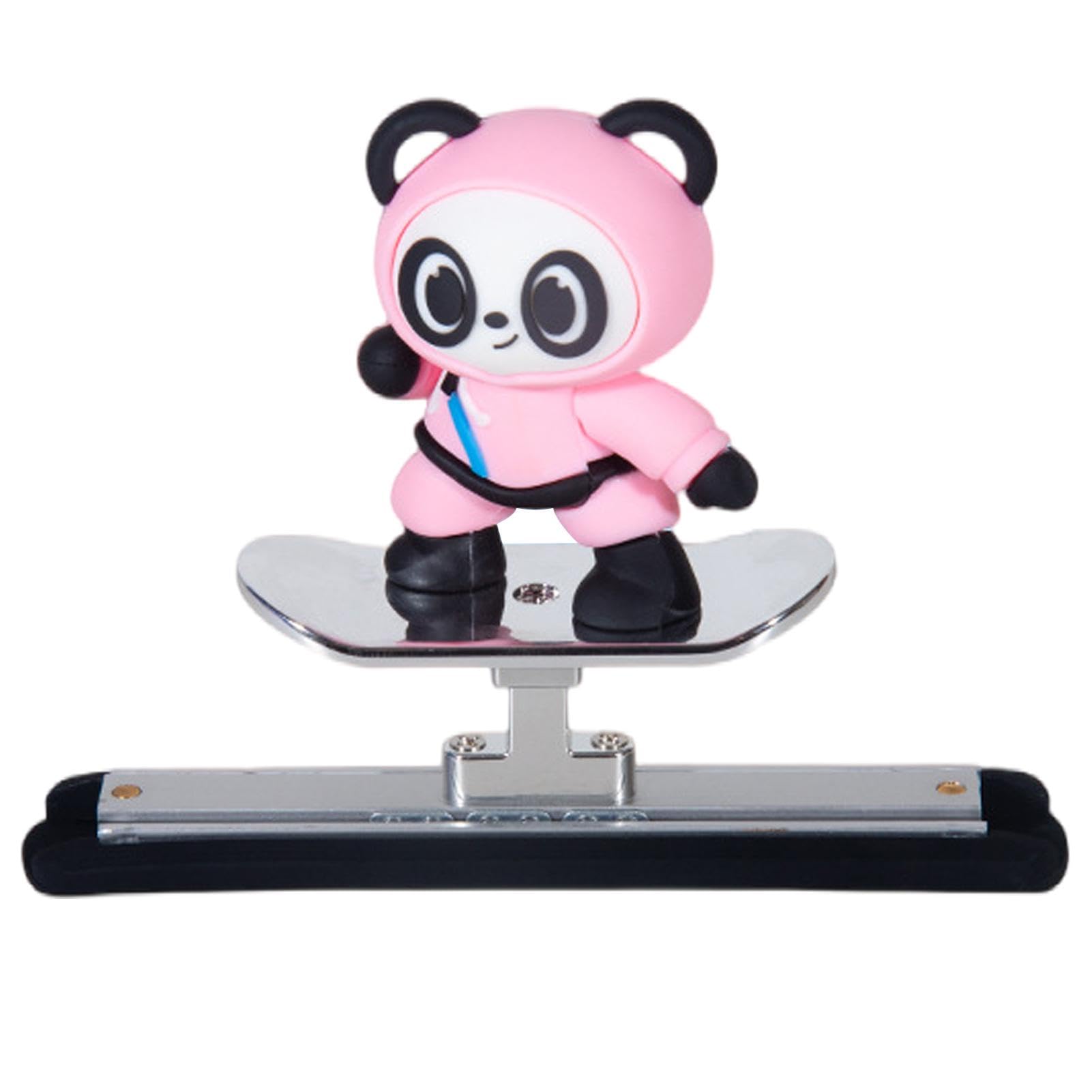 XIAOXIAOYU Niedliche Autodekoration, Autoinnenfigur,Cartoon Skateboard Bär Auto Bildschirm Display Innendekoration - Kleine und exquisite Auto-Innendekoration für unter der Windschutzscheibe, der von XIAOXIAOYU