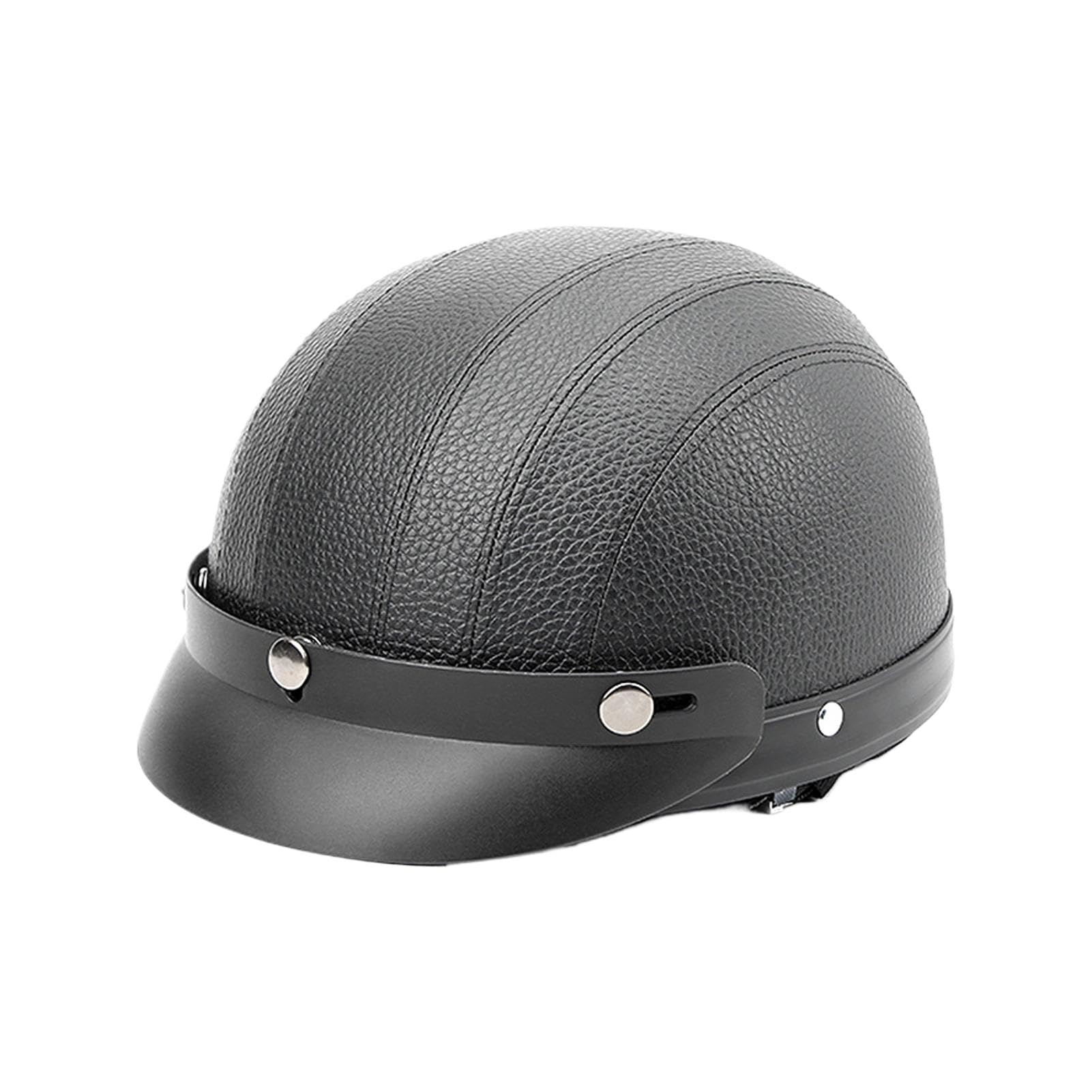 XIAOXIAOYU Vintage Motorradhelme,Retro-Helme für Motorräder - Roller-Halbgesichtshelme - Warme offene Helme für Erwachsene für Roller, Retro-Motorradhelme mit warmen Ohrenschützern und Krempe von XIAOXIAOYU