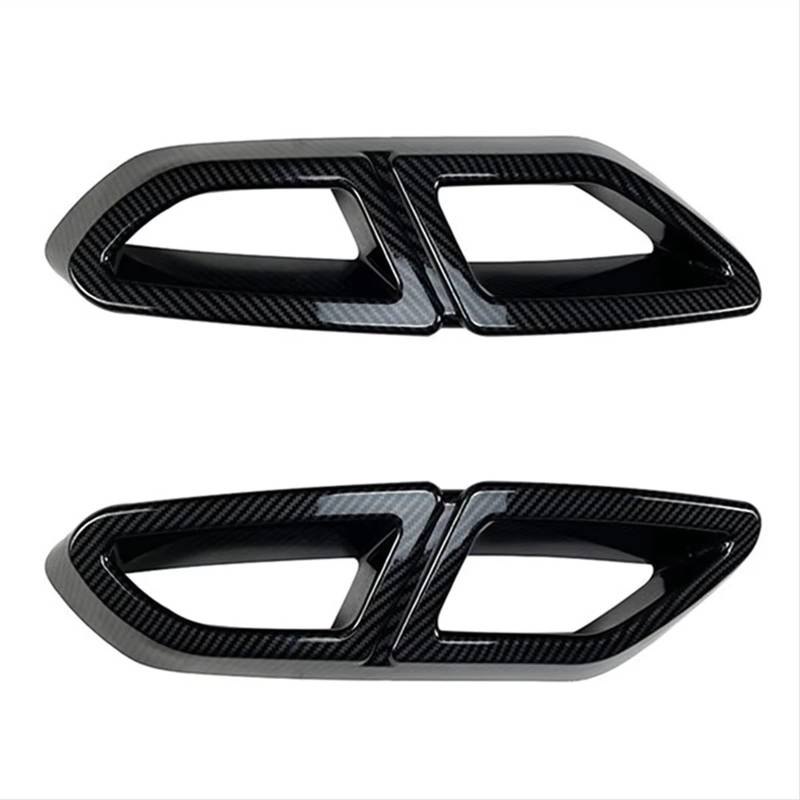 Auto Endrohre Für Magotan Für Passat B8 2016-2019 Hinten Lip Bumper Spoiler Auto Schwanz Kehle Rahmen Auspuffrohr Trim Carbon Faser Auspuffendrohr von XIAOYANS