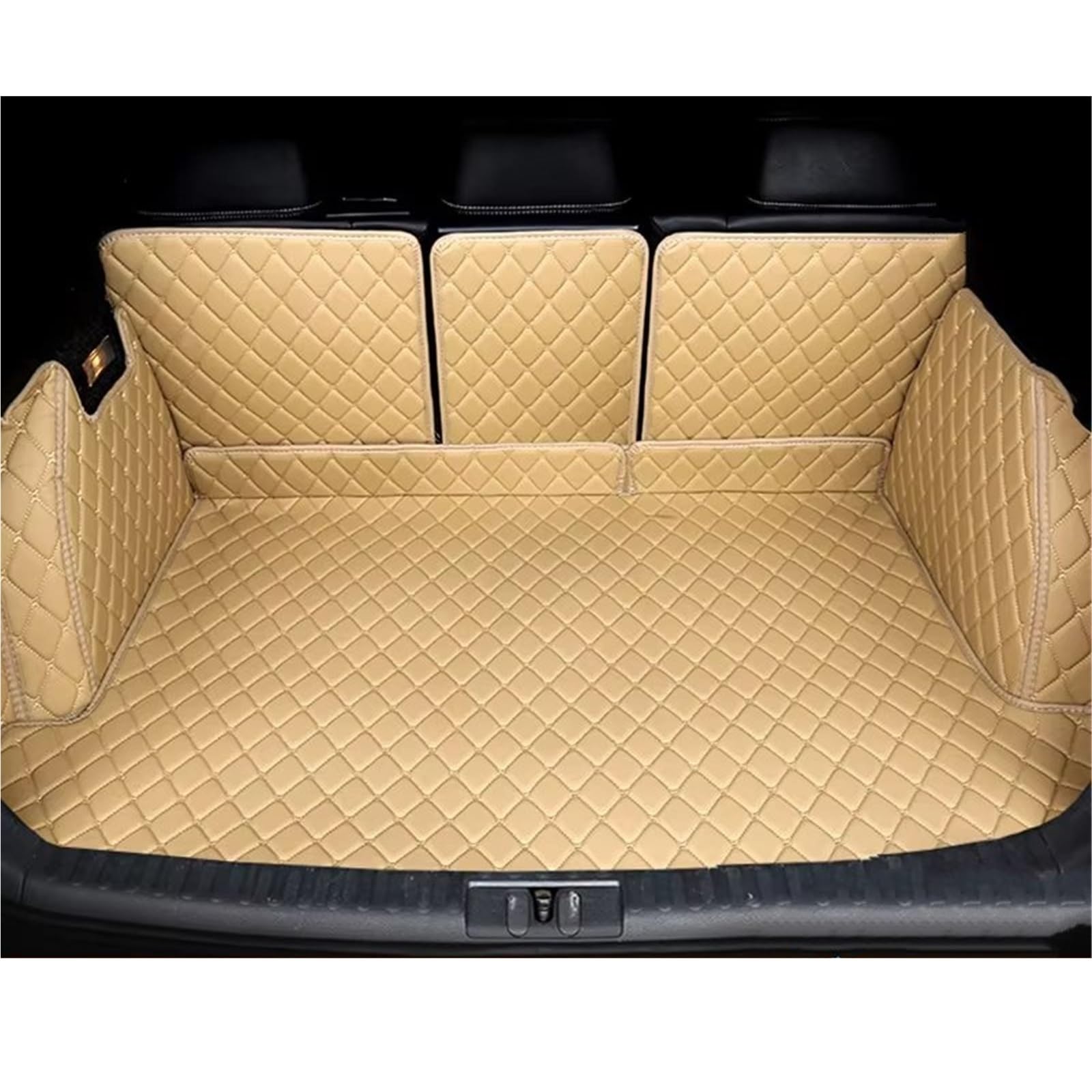 Kofferraummatte Für Benz Für GLA Klasse X156 2013 2014 2015 2016 2017 2018 2019 2020 Kofferraummatte Liner Pad Leder Auto Kofferraummatte Teppich Heck Cargo Liner Kofferraum Schutzmatte(H- Beige) von XIAOYANS