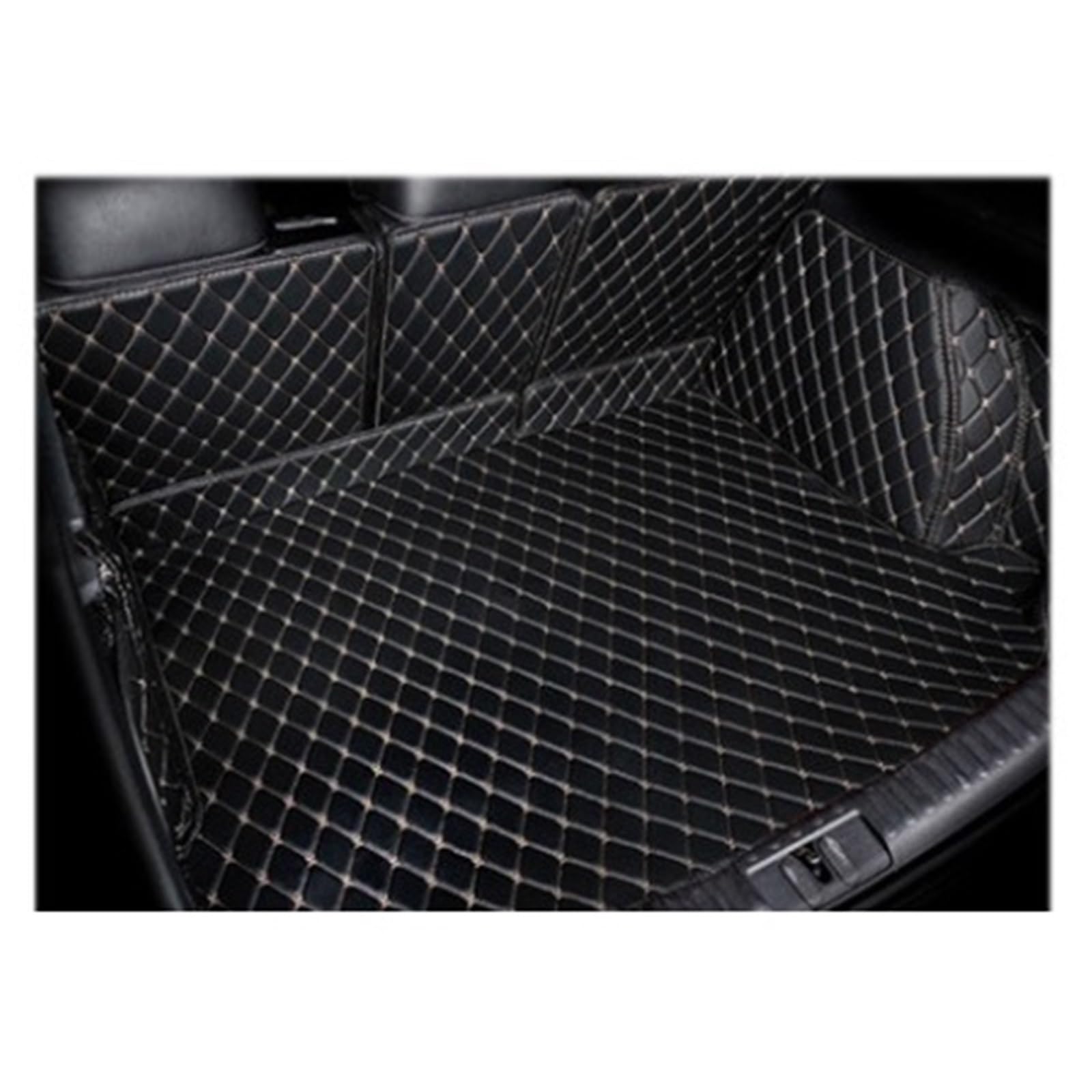 Kofferraummatte Für Benz Für GLA Klasse X156 2013 2014 2015 2016 2017 2018 2019 2020 Kofferraummatte Liner Pad Leder Auto Kofferraummatte Teppich Heck Cargo Liner Kofferraum Schutzmatte(M- Black beige von XIAOYANS