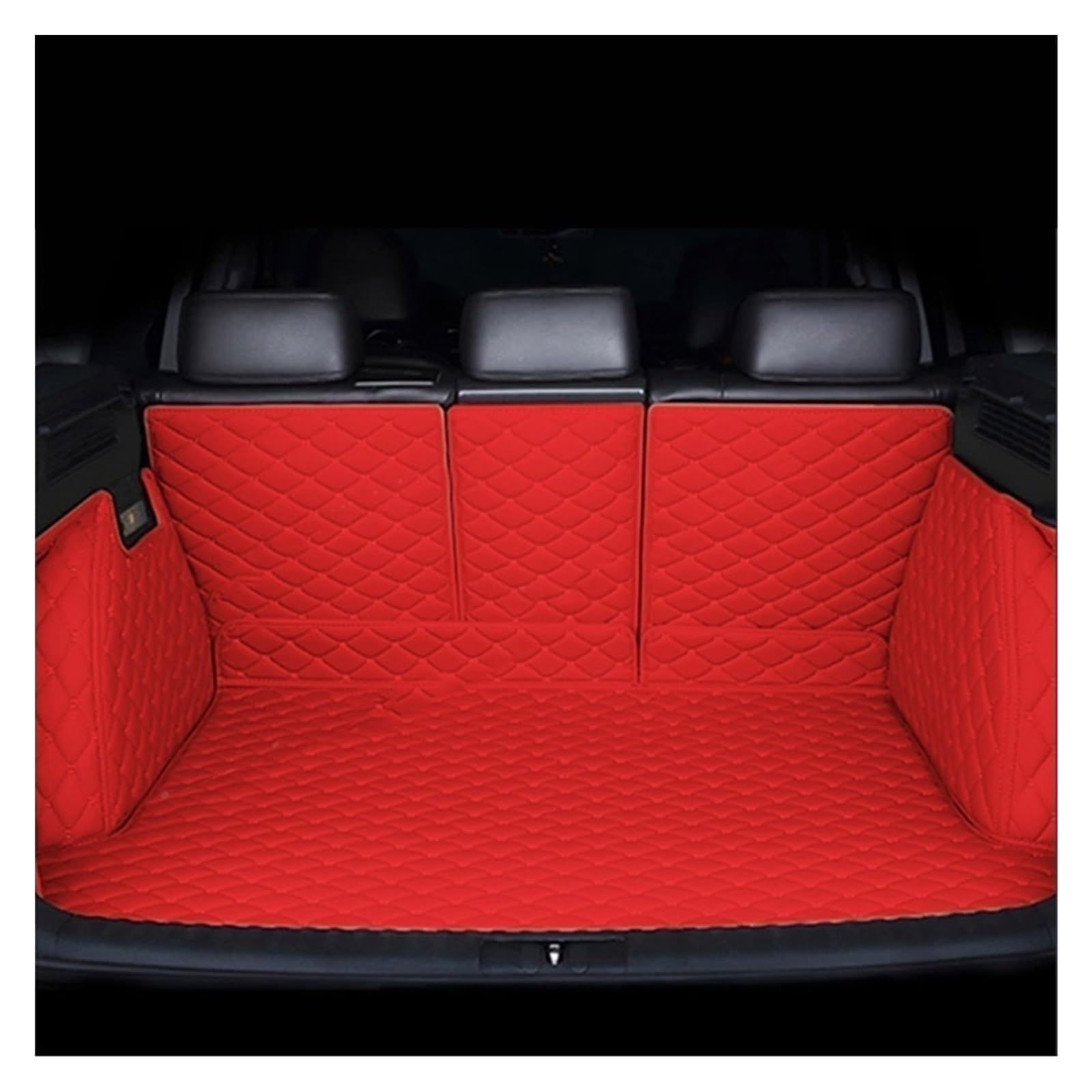 Kofferraummatte Für Citroen C5 X C5X 2021 2022 2023 2024 5 Sitz Auto Hinten Stamm Matten Leder Lagerung Pad Fracht Teppich Abdeckungen Schlamm Kofferraum Schutzmatte(N- Racing Red) von XIAOYANS