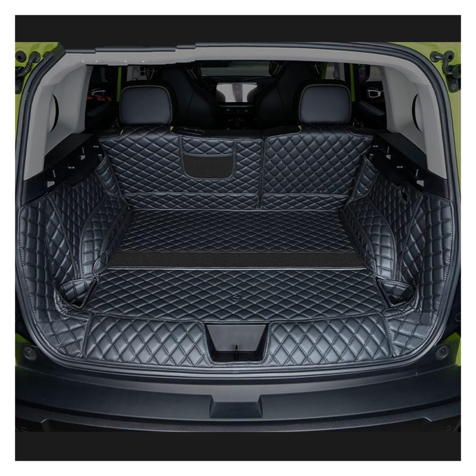 Kofferraummatte Für Haval H3 2024 2025 Auto Kofferraum Matte Hinten Stamm Liner Cargo Leder Fach Schutz Zubehör Matten Kofferraum Schutzmatte(B) von XIAOYANS