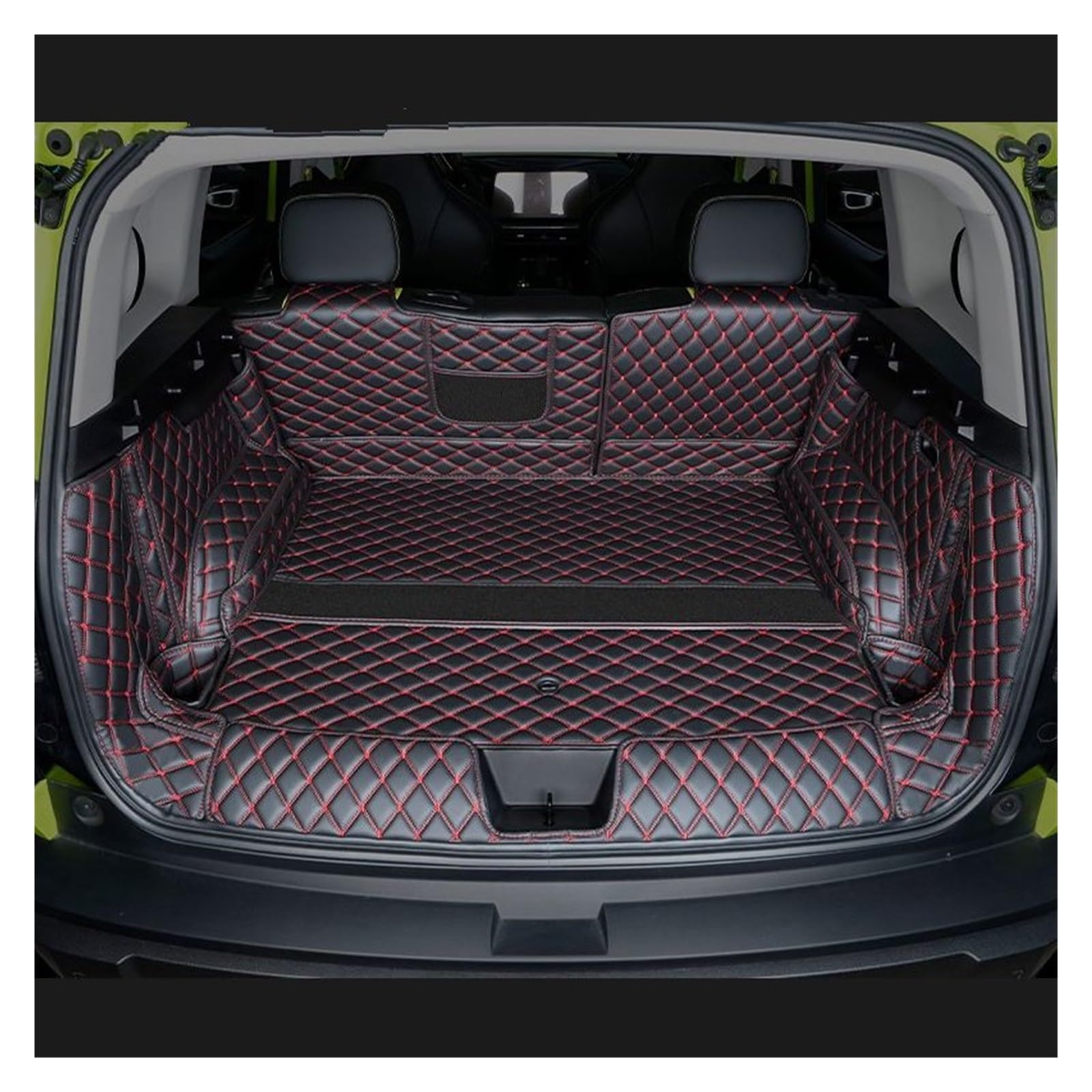 Kofferraummatte Für Haval H3 2024 2025 Auto Kofferraum Matte Hinten Stamm Liner Cargo Leder Fach Schutz Zubehör Matten Kofferraum Schutzmatte(D) von XIAOYANS