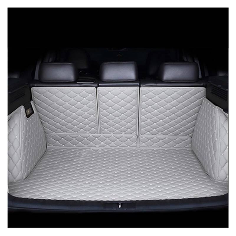 Kofferraummatte Für Peugeot 2008 P24 2021 2020 2022 2023 2024 5 Sitz Auto Hinten Stamm Matten wasserdichte Leder Kofferraum Matte Kofferraum Schutzmatte(P- Light Grey) von XIAOYANS