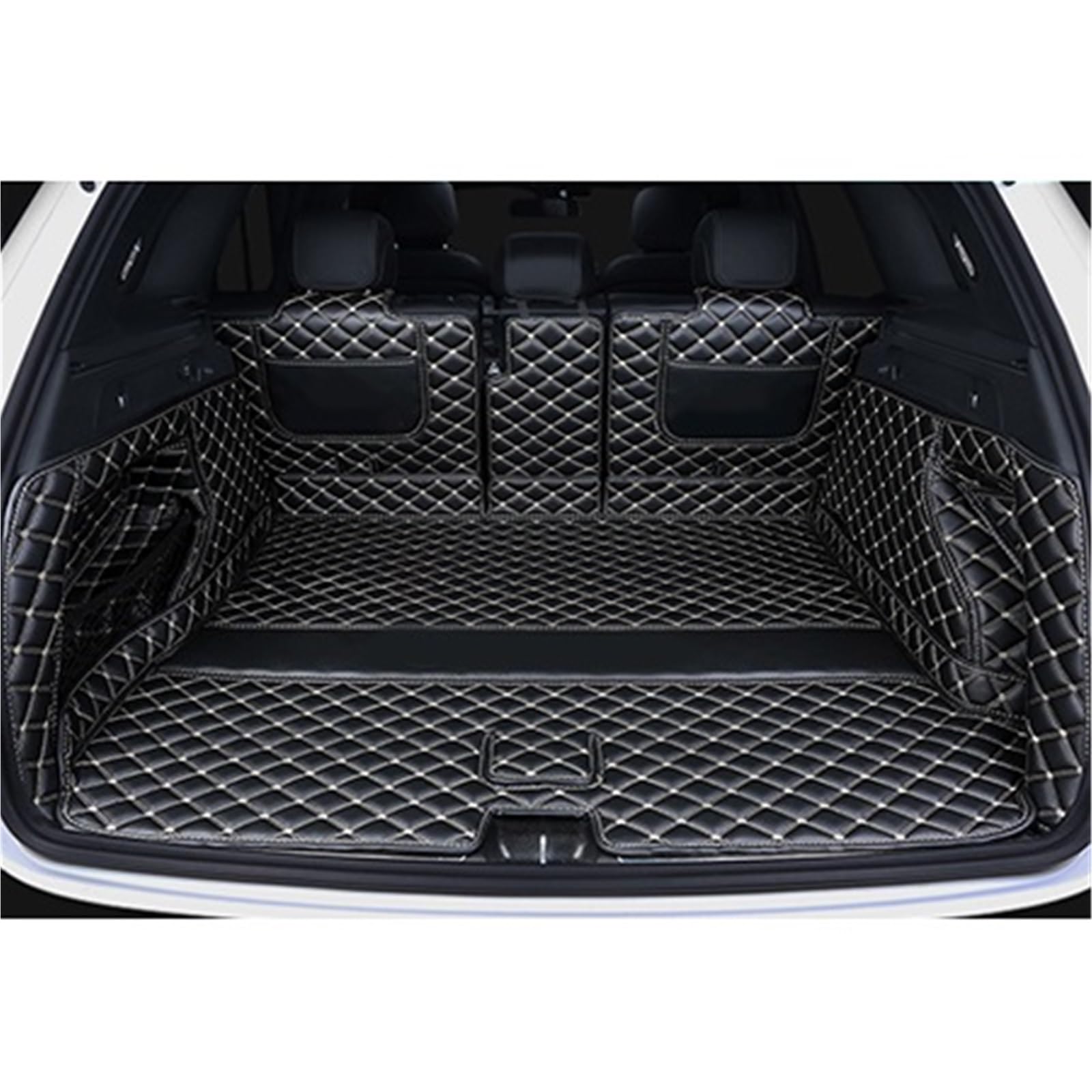 Kofferraummatte Für Peugeot 508 2011 2012 2013 2014 2015 2016 2017 2018 Leder Kofferraum Matte Cargo-Liner Zubehör Innen Boot Kofferraum Schutzmatte(C-) von XIAOYANS