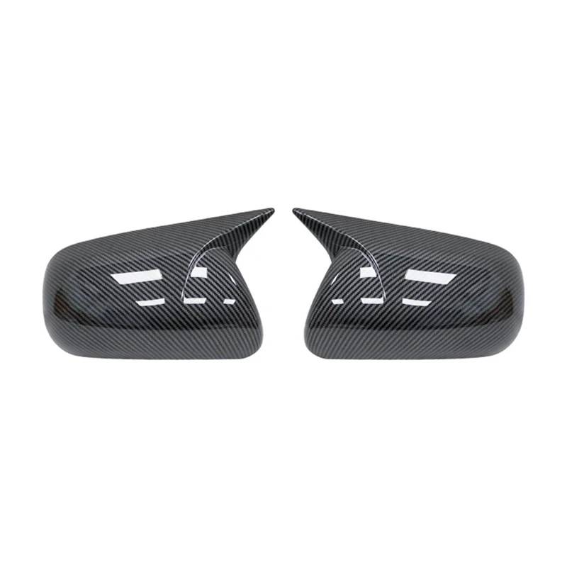 Spiegelabdeckungen Ersatz Für Toyota Für Corolla 2007-2013 Für Vios Für Yaris Limousine P90 2008-2013 Auto Rückspiegel Abdeckungen Auto Spiegelkappen(Carbon Fiber) von XIAOYANS