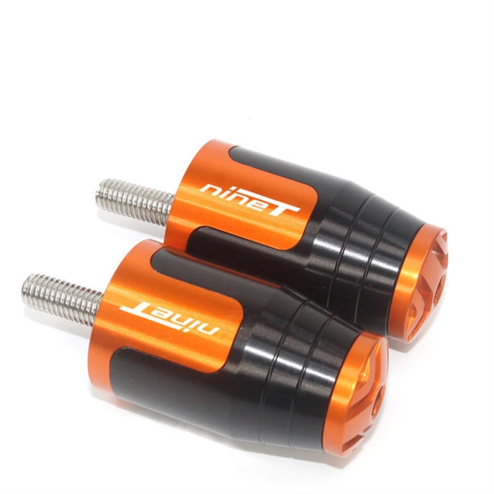 XIAOYANparts Für BMW RnineT R NineT R Neun T R9T Motorrad Zubehör Lenker Griffe Griff Bar Grip End Kappe Stecker(ORANGE) von XIAOYANparts