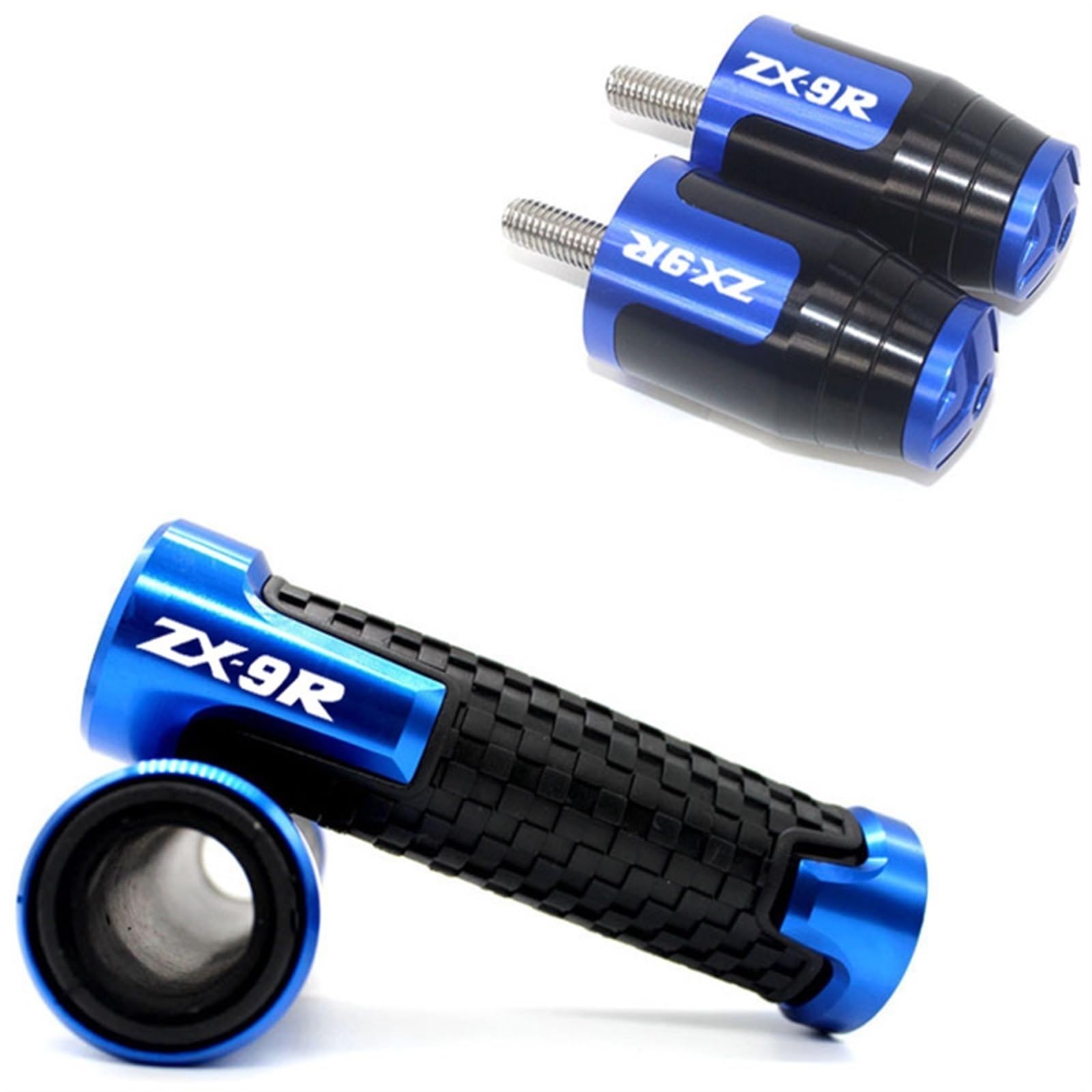 XIAOYANparts Für Kawasaki Ninja ZX-9R ZX9R ZX 9R ZX900C 900 C Motorrad Lenker Handgriffe Griff Bar End Kappe Stecker(Blue-C) von XIAOYANparts