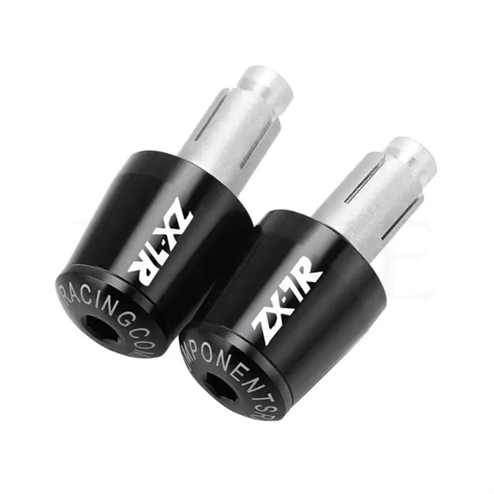 XIAOYANparts Für Kawasaki ZX7R ZX7RR ZX9 ZX9R ZX10R ZX14R ZX25R Motorräder Lenker Griffe Kappe Gewicht Teile Stecker Enden(Black Black) von XIAOYANparts