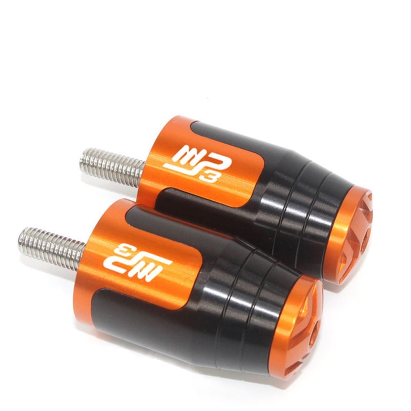 XIAOYANparts Für Piaggio MP3 250 300 500 Motorrad Zubehör 7/8" Bar Griffe Enden Gegengewicht Kappe Stecker(ORANGE) von XIAOYANparts