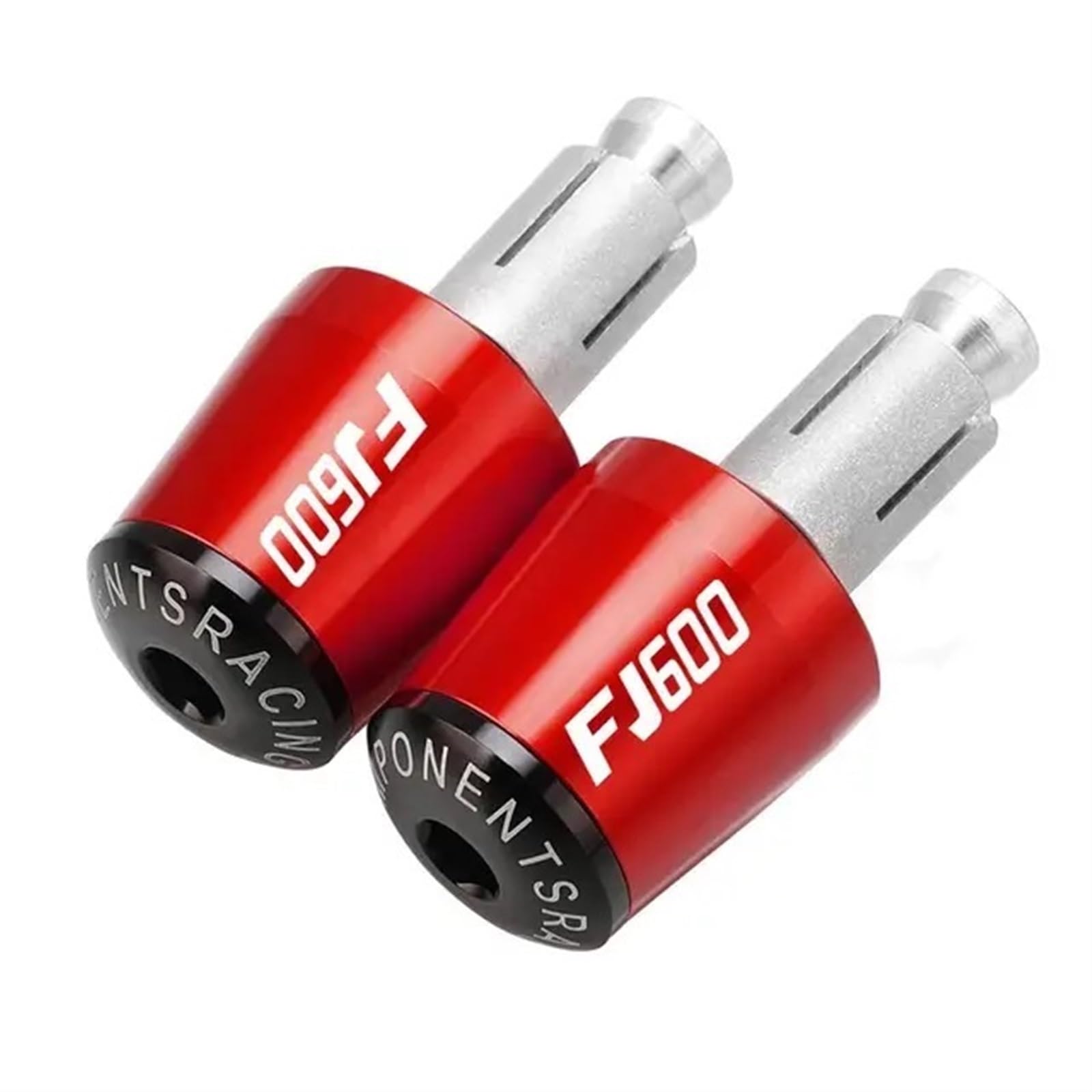 XIAOYANparts Für Yamaha FJ600 FJ 600 Motorrad Lenkergriffe Kappe Stecker Gewicht Teile Hand Endkappe(Red Black) von XIAOYANparts