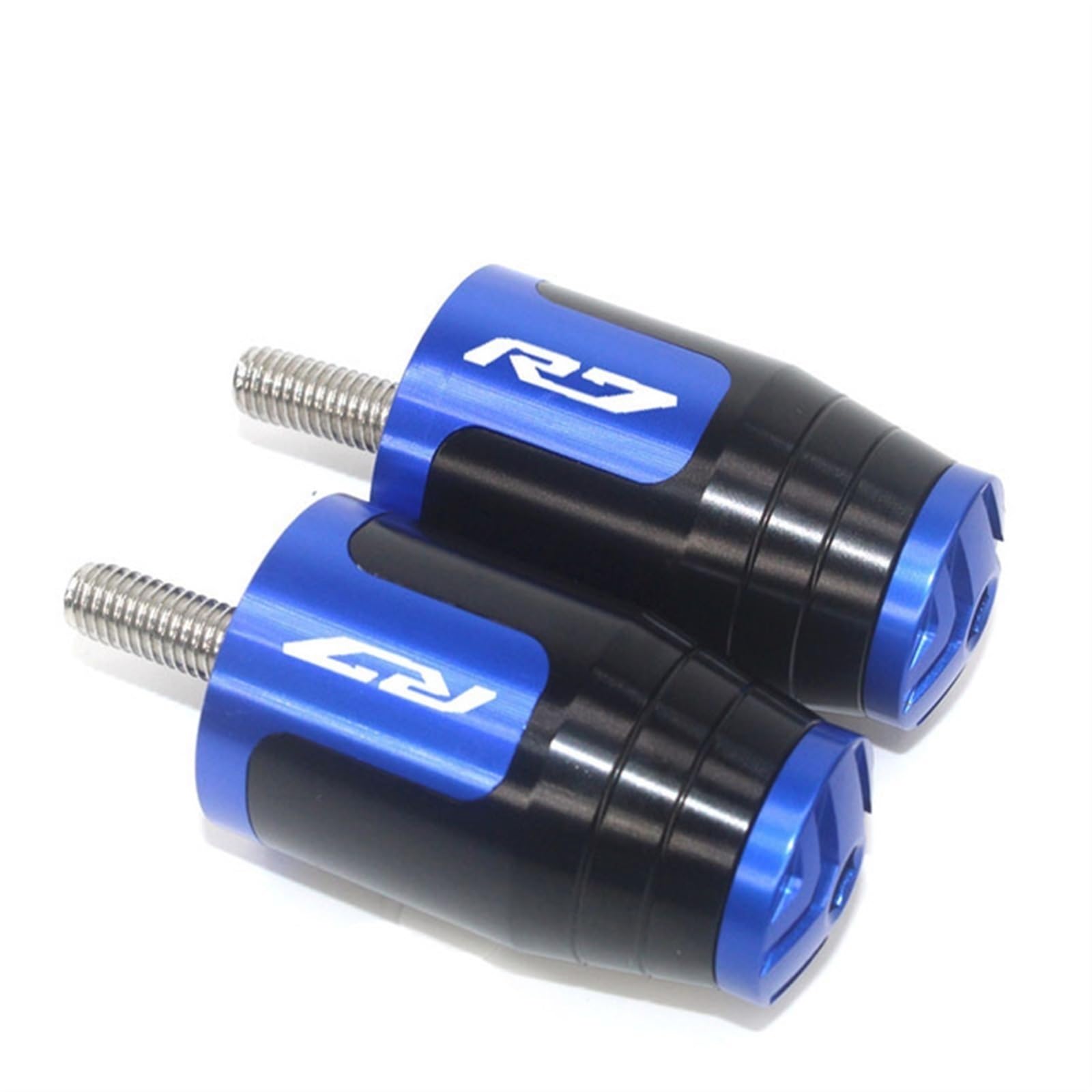 XIAOYANparts Für Yamaha R7 YZFR7 YZF R7 R 7 2021 2022 2023 Motorrad Lenker Handgriffe Griff Bar End Kappe Stecker(Blue-B) von XIAOYANparts