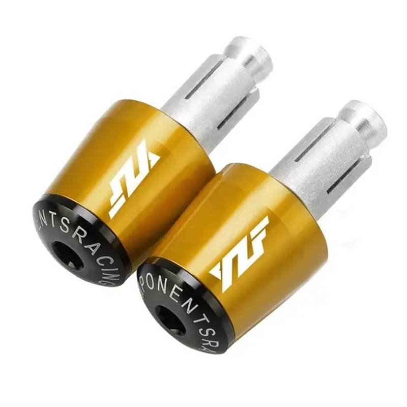 XIAOYANparts Für Yamaha YZF YZFR1 R1M R1S 2015–2018 2019 2020 Motorräder Gewicht Lenkergriffe Kappe Stecker Hand Endkappe(Gold Black) von XIAOYANparts