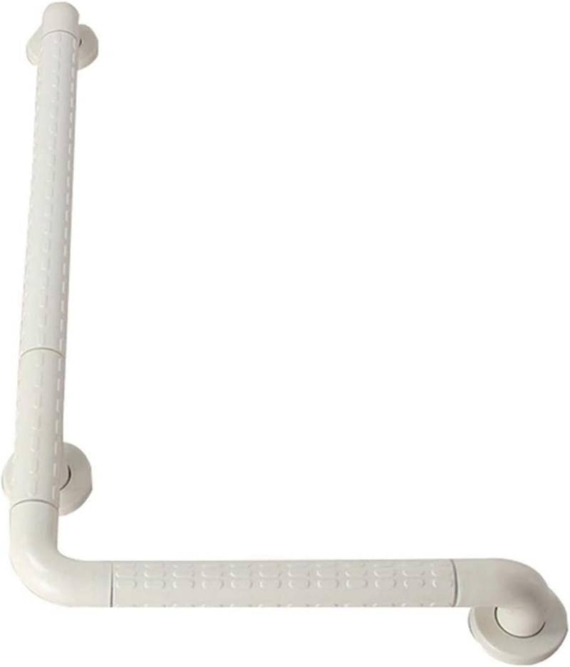 Haltegriffe L-Form Rutschfester Handicap-Haltegriff for Dusche und Badewanne Wandsicherheitsgriff mit Antirutschgranulat Badezimmer-Haltegriffe for die Hilfe älterer Menschen(White,40 * 60 cm) von XIAOYIWIN