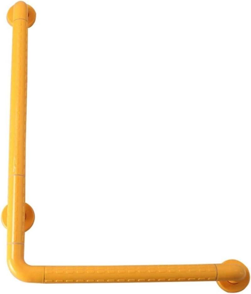 Haltegriffe L-Form Rutschfester Handicap-Haltegriff for Dusche und Badewanne Wandsicherheitsgriff mit Antirutschgranulat Badezimmer-Haltegriffe for die Hilfe älterer Menschen(Yellow,40 * 60 cm) von XIAOYIWIN