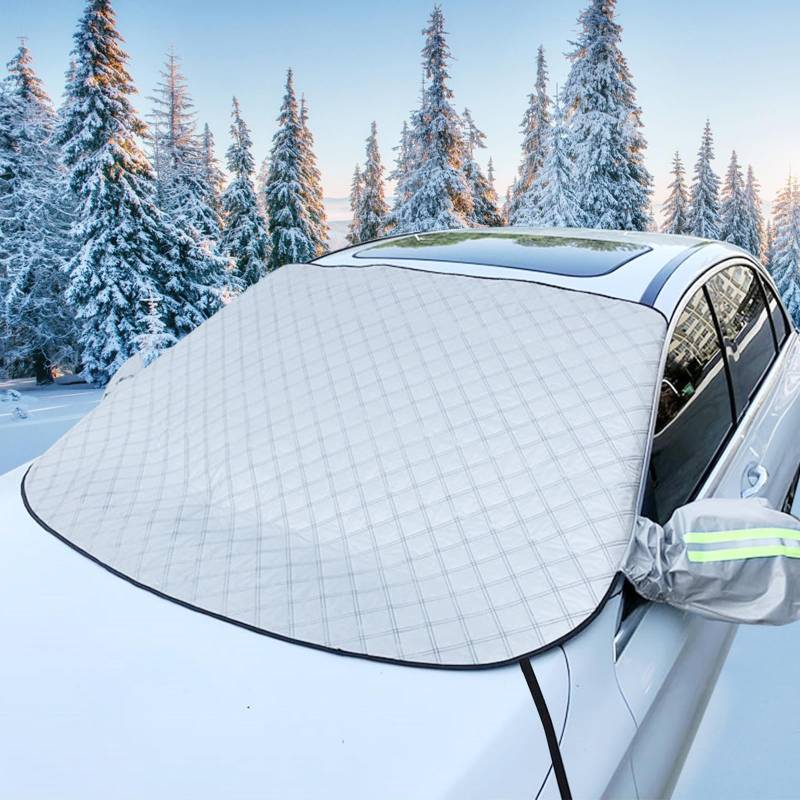 Auto Windschutzscheiben Abdeckung - für Hyundai Tucson 2021-2023 Schnee Frost Staub Wasserbeständig,mit Magnet Fixierung Winter Abdeckung Frontscheibe von XIAOYUN