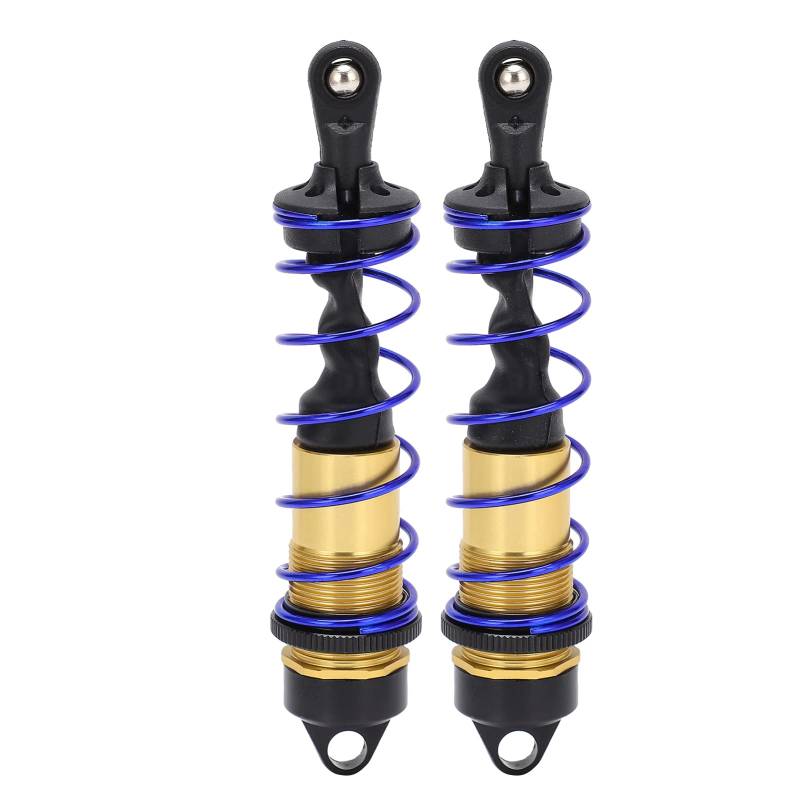 2pcs Stoßdämpfer Absorber gute Stoßdämpfung starke Suspension 1/8 RC Fernbedienungsauto (Gold) von XIASABA