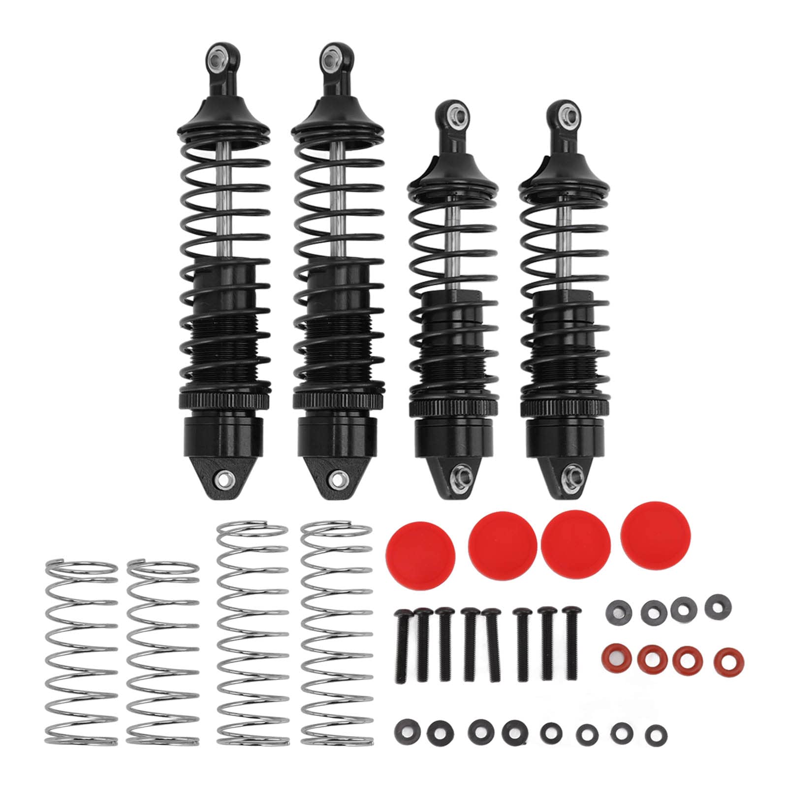 ALUMINIUM ALLOY FRÜHLINGS DÄMPFER KIT BALANCEN, DIE ERFAHRUNG FAHREN UND VERBESSERT DIE STABILITÄT FÜR TRAXXAS SLASH 1/10 TRUCKS (Black) von XIASABA