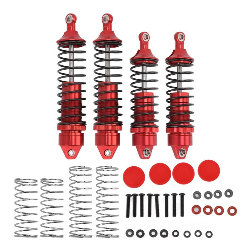 ALUMINIUM ALLOY FRÜHLINGS DÄMPFER KIT BALANCEN, DIE ERFAHRUNG FAHREN UND VERBESSERT DIE STABILITÄT FÜR TRAXXAS SLASH 1/10 TRUCKS (Red) von XIASABA