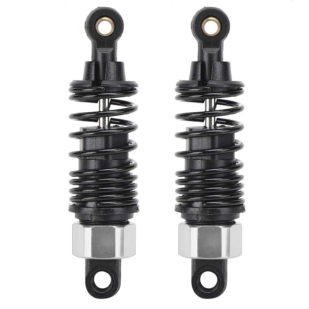 XIASABA 2PCS 2,4 -Zoll -Stoßdämpfer Federfedern für JLB/HSP/EM/DHK/HPI 1/10 RC -Autozubehör (Silber) von XIASABA