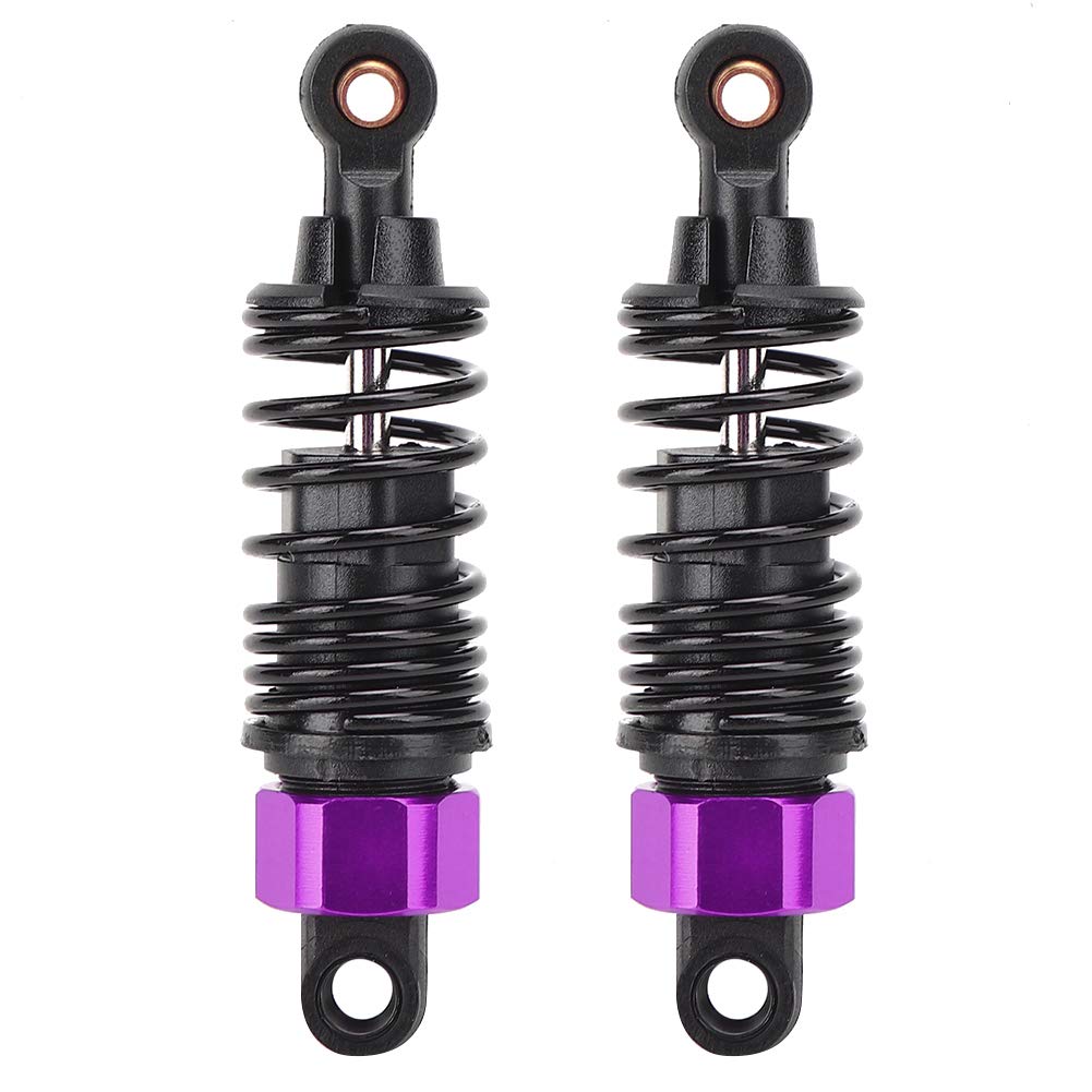 XIASABA 2PCS 2,4 -Zoll -Stoßdämpfer Federfedern für JLB/HSP/EM/DHK/HPI 1/10 RC -Autozubehör (Violett) von XIASABA