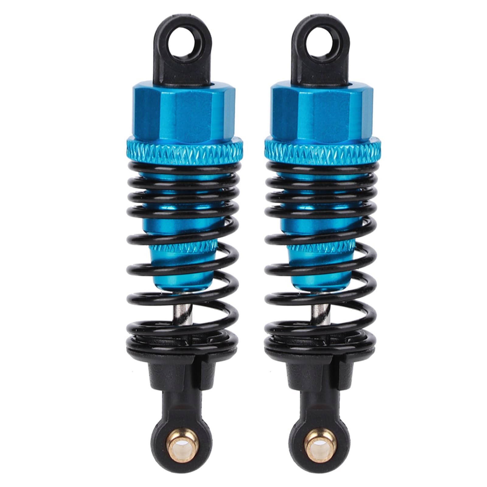 XIASABA 2PCS Metall Stoßdämpfer RC -Autoersatzteile Zubehör für 1:10 RC -Auto Blau geeignet (65MM) von XIASABA