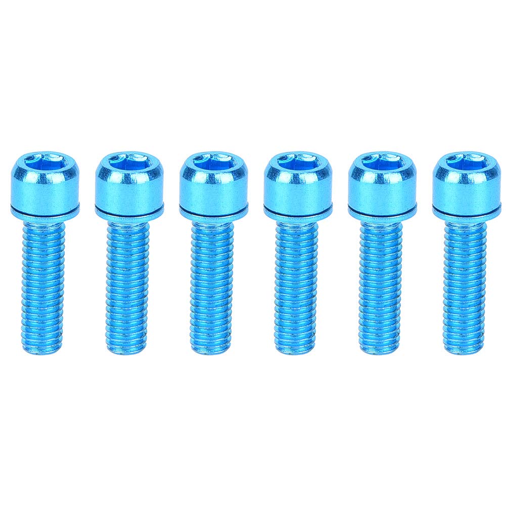 XIASABA 6 Stück M5 x 25 mm Stahl Flaschenhalterung Lagerregal Zubehör grün (Blue) von XIASABA