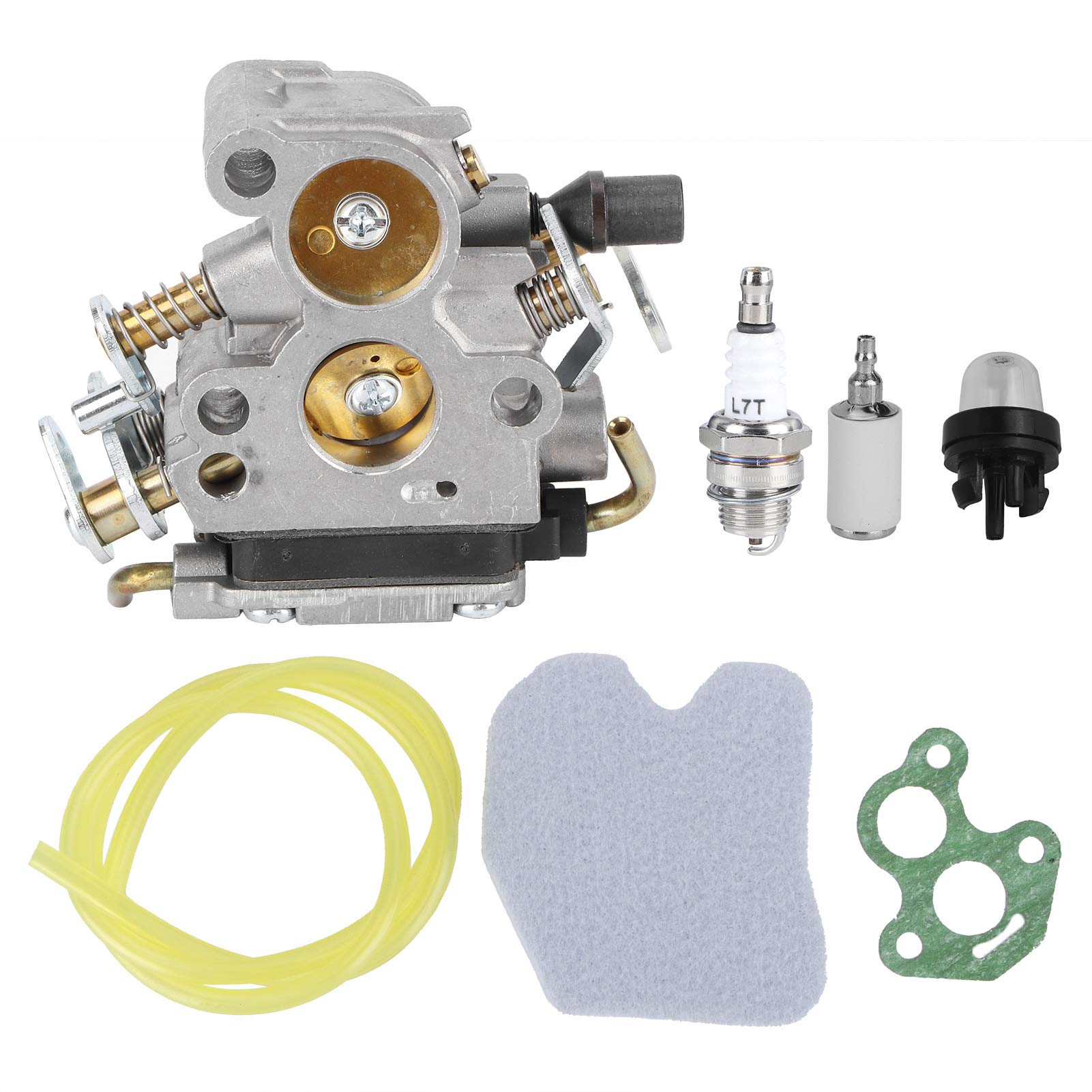 XIASABA Kettensägenvergaser aus Aluminiumlegierung 11. 0×11. 0×6. Vergaserfilter-Primerbirnen-Set für 235 240 235E 240E 236 236E Kettensägenvergaser aus Aluminiumlegierung von XIASABA