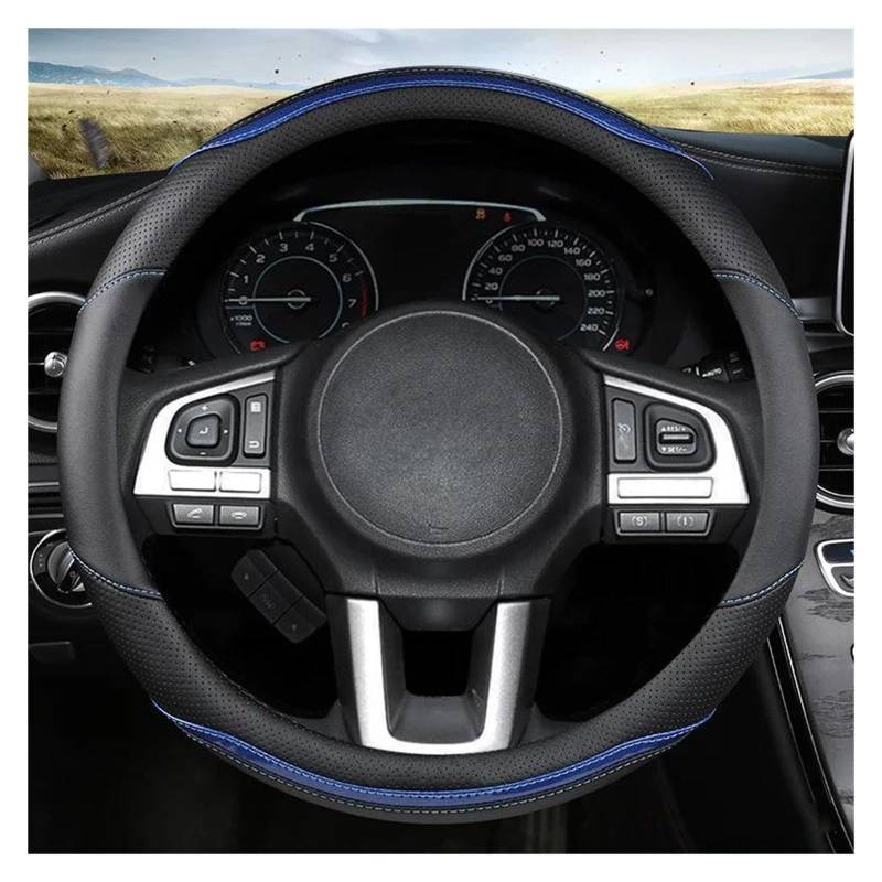 Steering Wheel Cover Car Steering Wheel Cover Non-Slip Carbon Fibre Leather 38 cm for Subaru for Forester for Legacy XV for BRZ WRX Car Parts (Coffee) von XIAXIAJIA