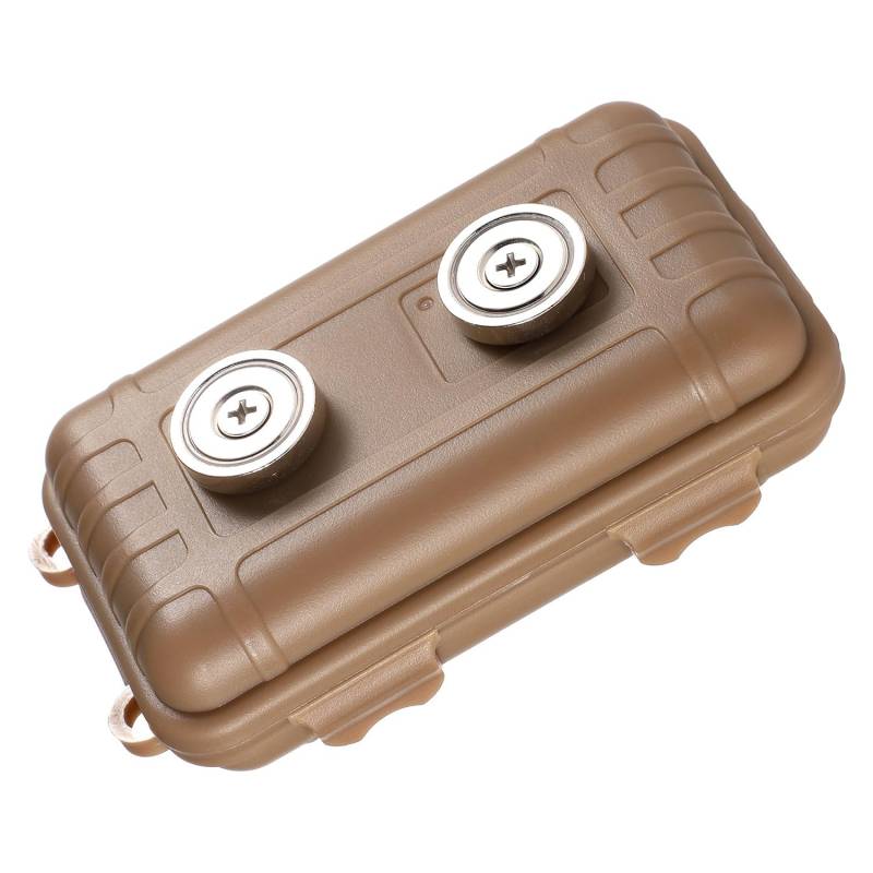 Magnetischer Schlüsselhalter unter Dem Auto, 14x8cm Magnetischer Schlüsselversteck zum Verstecken Eines Schlüssels für Reisen im Freien zum Verstecken von Schlüsseln Über Unter Autos(Khaki) von XIHIRCD