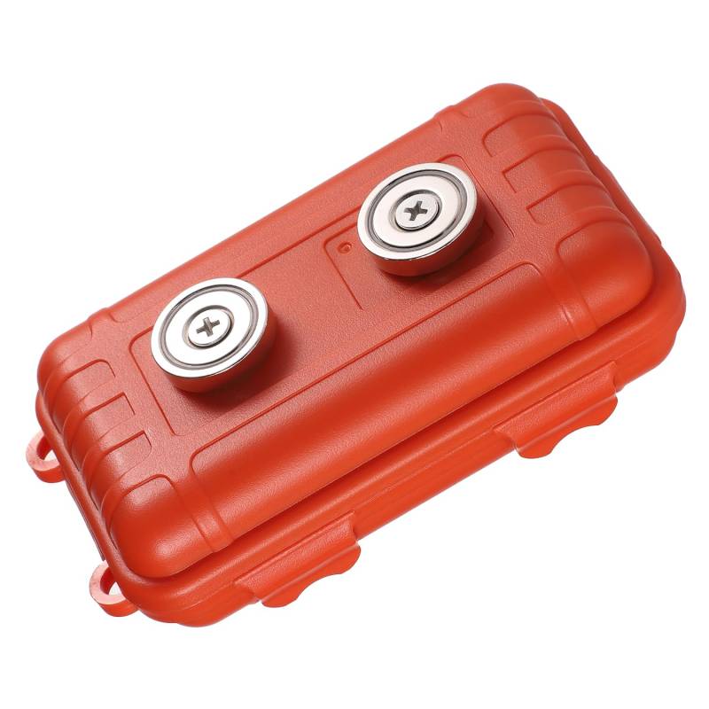 Magnetischer Schlüsselhalter unter Dem Auto, 14x8cm Magnetischer Schlüsselversteck zum Verstecken Eines Schlüssels für Reisen im Freien zum Verstecken von Schlüsseln Über Unter Autos(Orange) von XIHIRCD